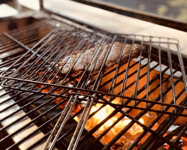 grillade au feu de bois